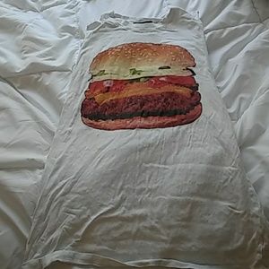 Forever 21 burger muscle tee